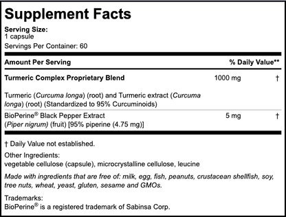 Turmeric Curcumin 1000mg